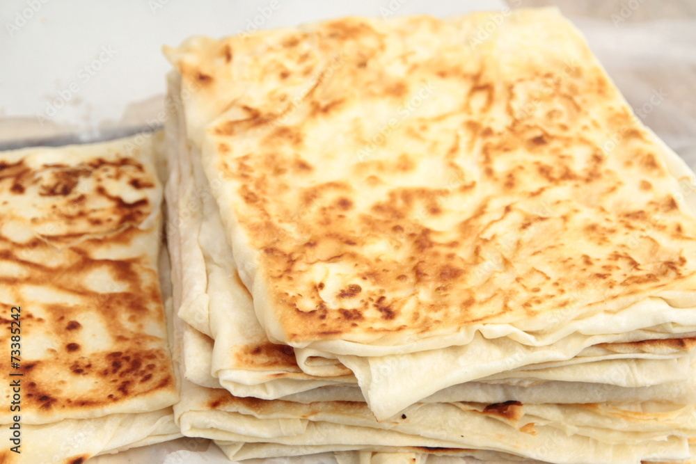 Turkish pancake. Gozleme Turkish pancake. Gozleme