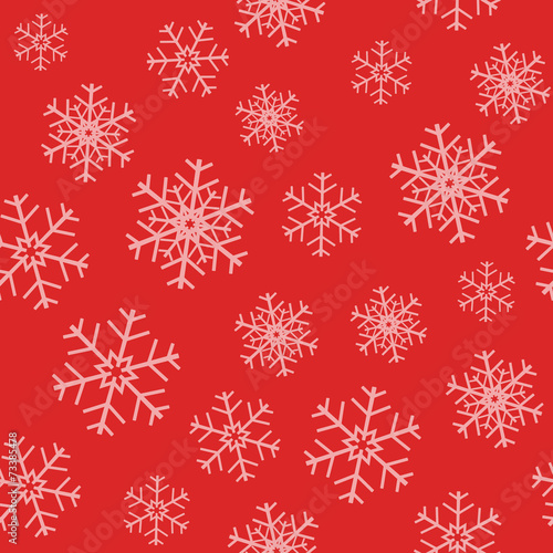 Seamless snowflakes pattern.