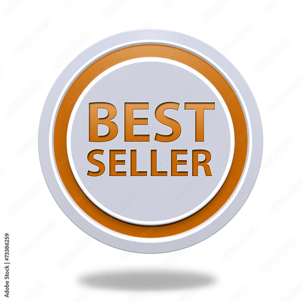 Best seller circular icon on white background Best seller circular icon on white background