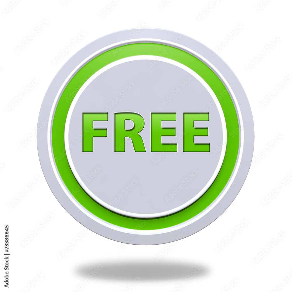 free circular icon on white background free circular icon on white background