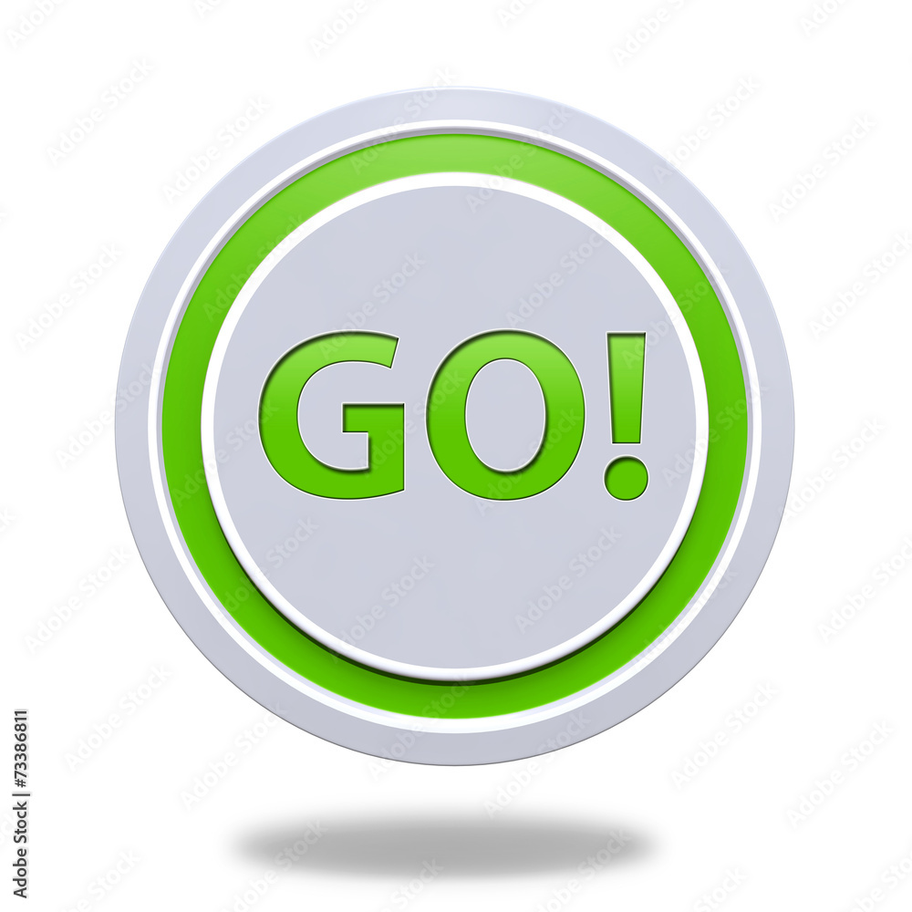 go circular icon on white background go circular icon on white background