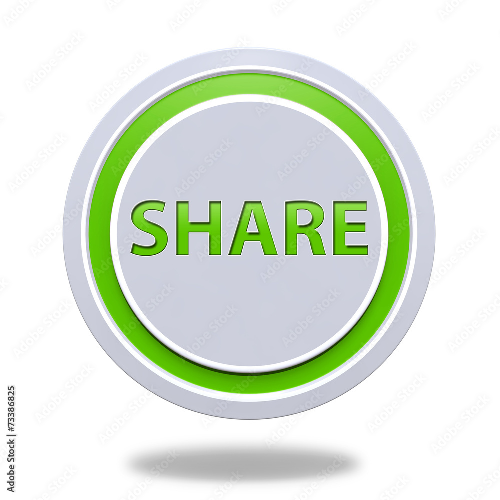 share circular icon on white background share circular icon on white background