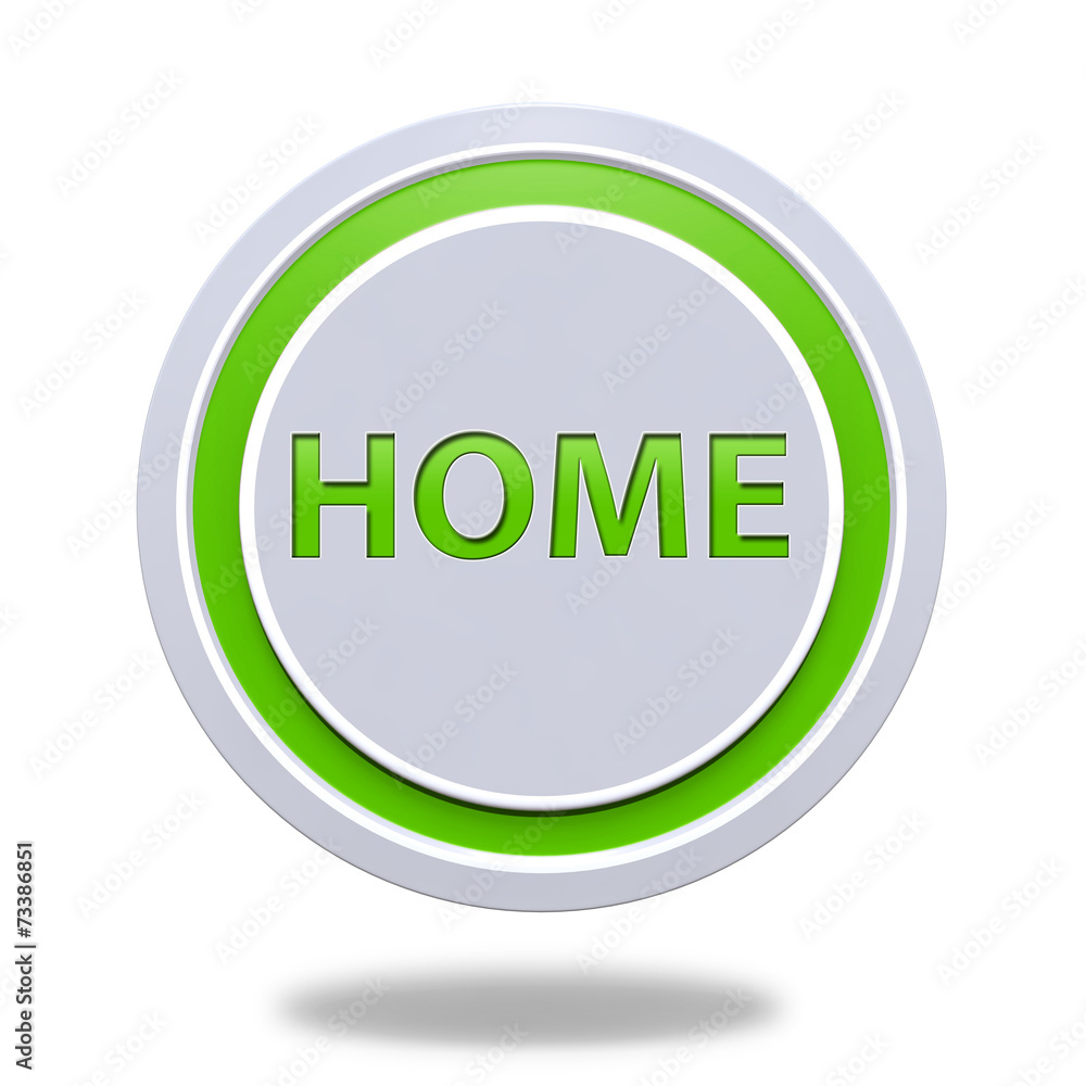 home circular icon on white background home circular icon on white background