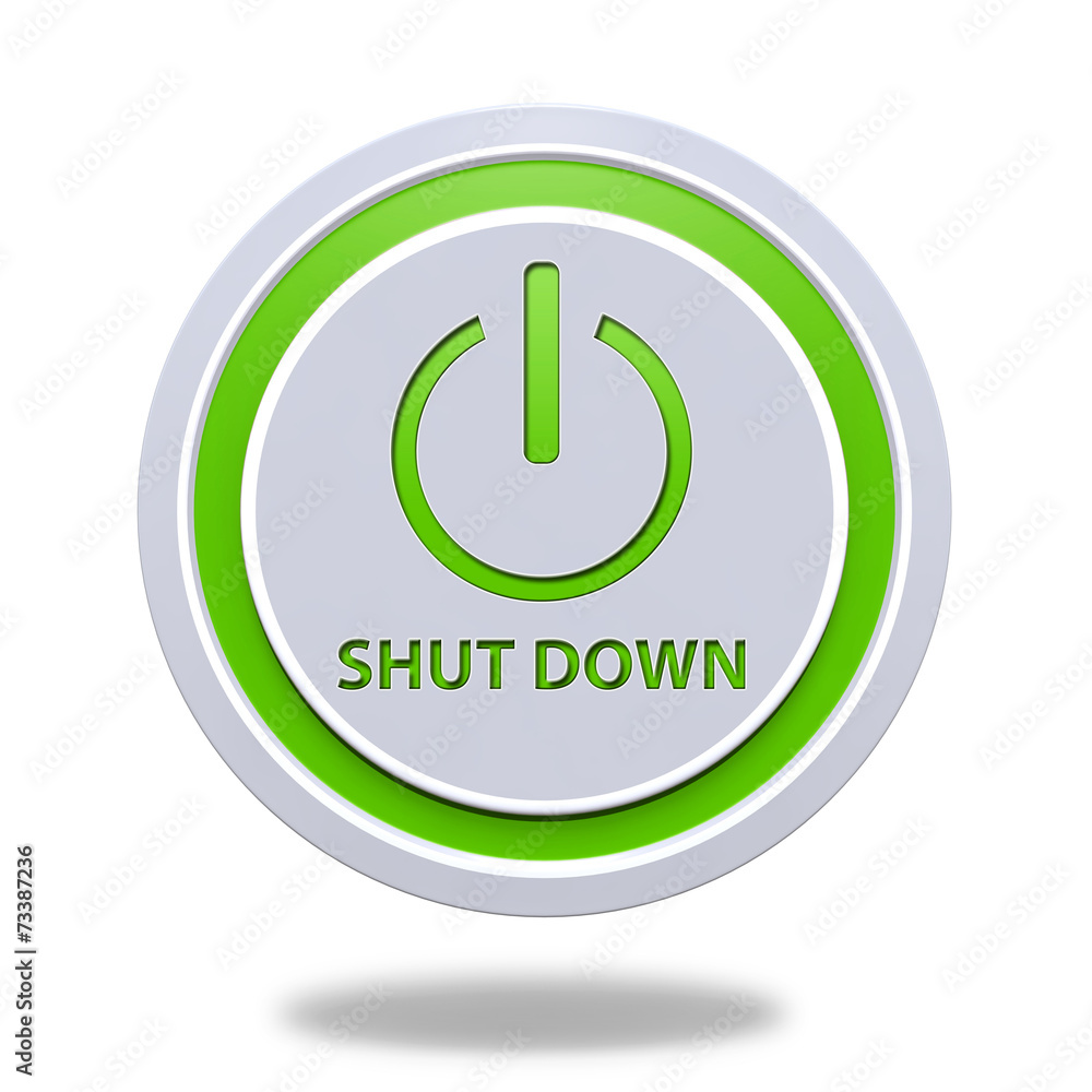 power circular icon on white background power circular icon on white background