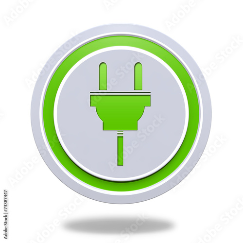 power circular icon on white background