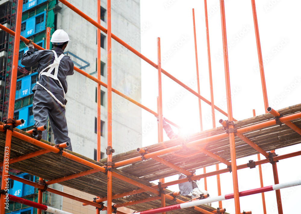 at construction site at construction site