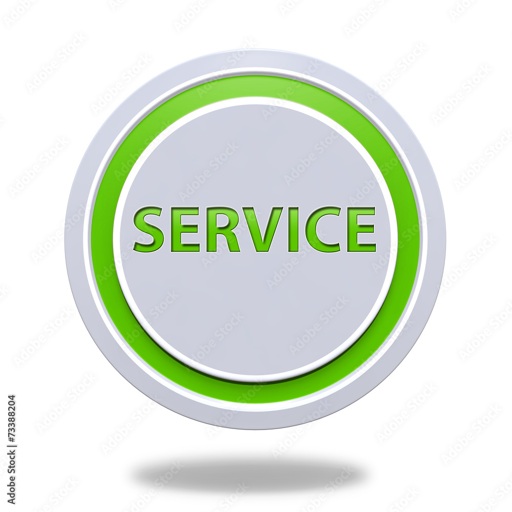 Service circular icon on white background Service circular icon on white background