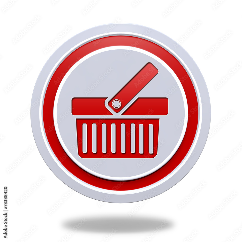 shopping cart circular icon on white background shopping cart circular icon on white background
