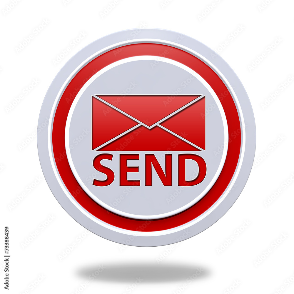 send circular icon on white background send circular icon on white background