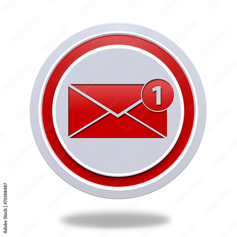 new mesage circular icon on white background new mesage circular icon on white background