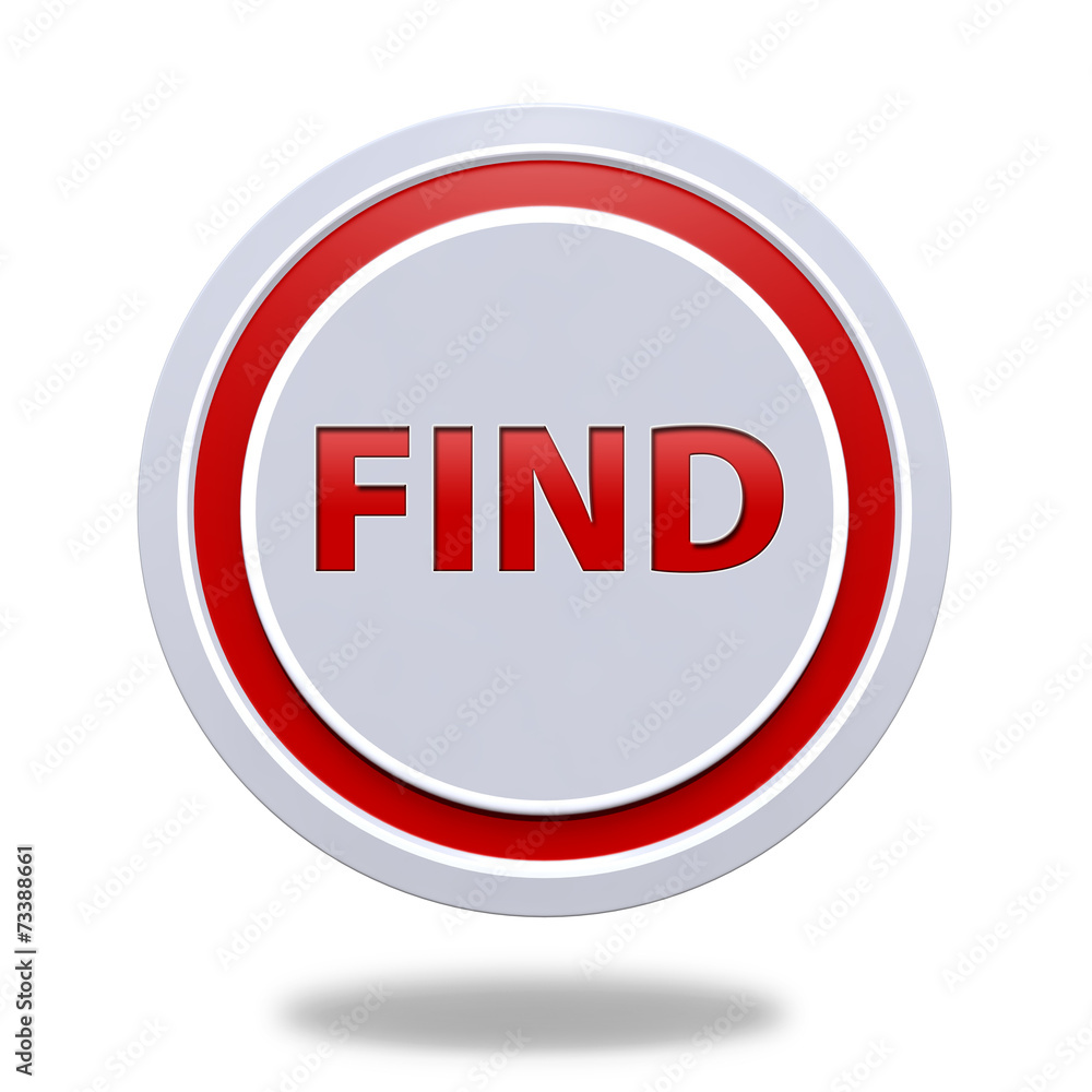 find circular icon on white background find circular icon on white background