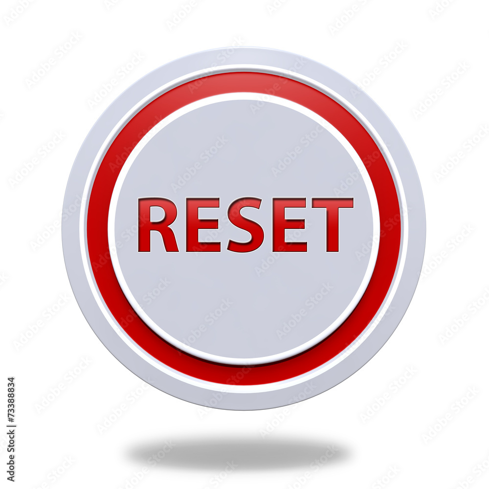 reset circular icon on white background reset circular icon on white background