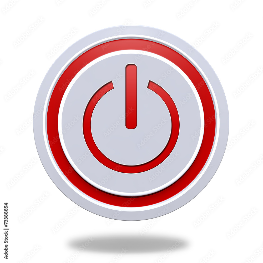 power circular icon on white background power circular icon on white background