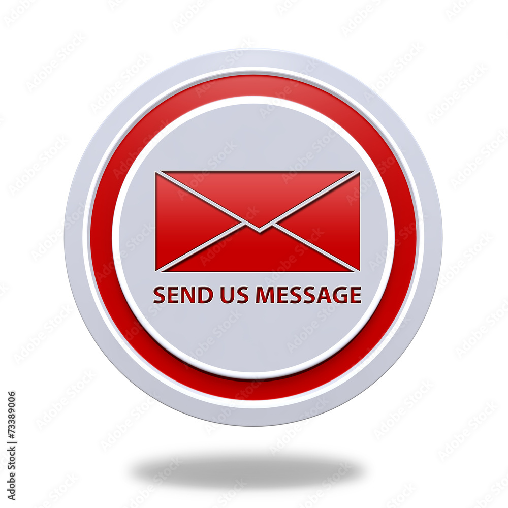 send circular icon on white background send circular icon on white background