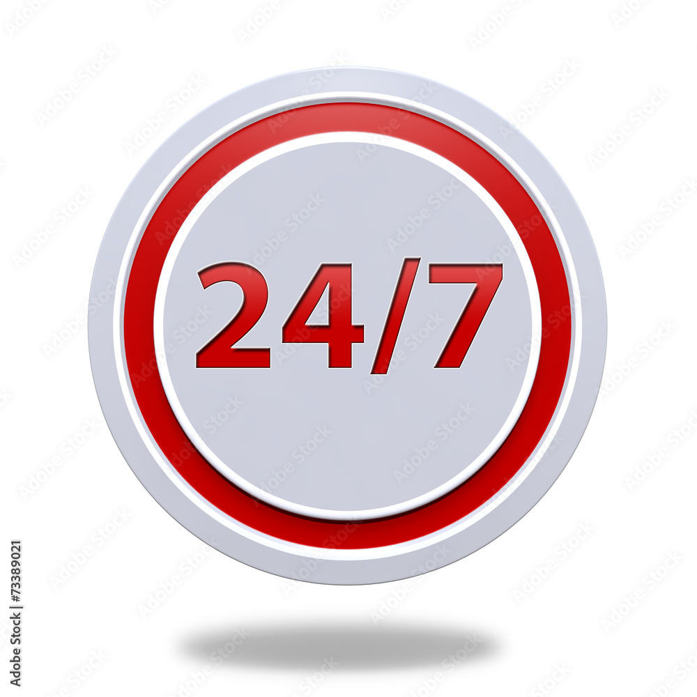 Support circular icon on white background Support circular icon on white background