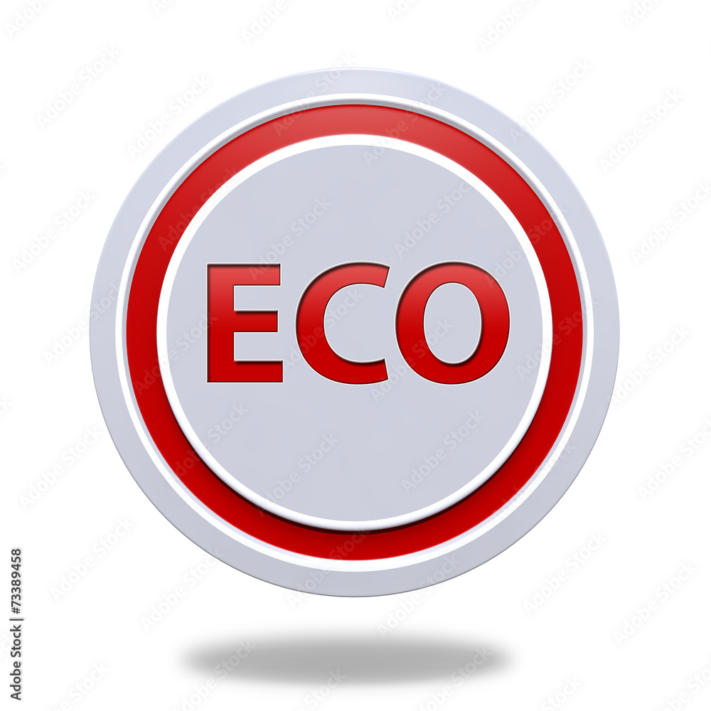 eco circular icon on white background eco circular icon on white background