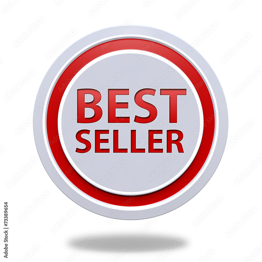 Best seller circular icon on white background Best seller circular icon on white background