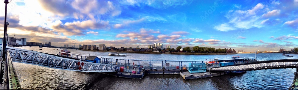 Fototapeta premium London lanscape Thames wide view