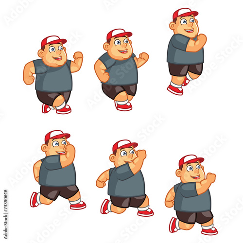 Fat Boy Jumping Sprite
