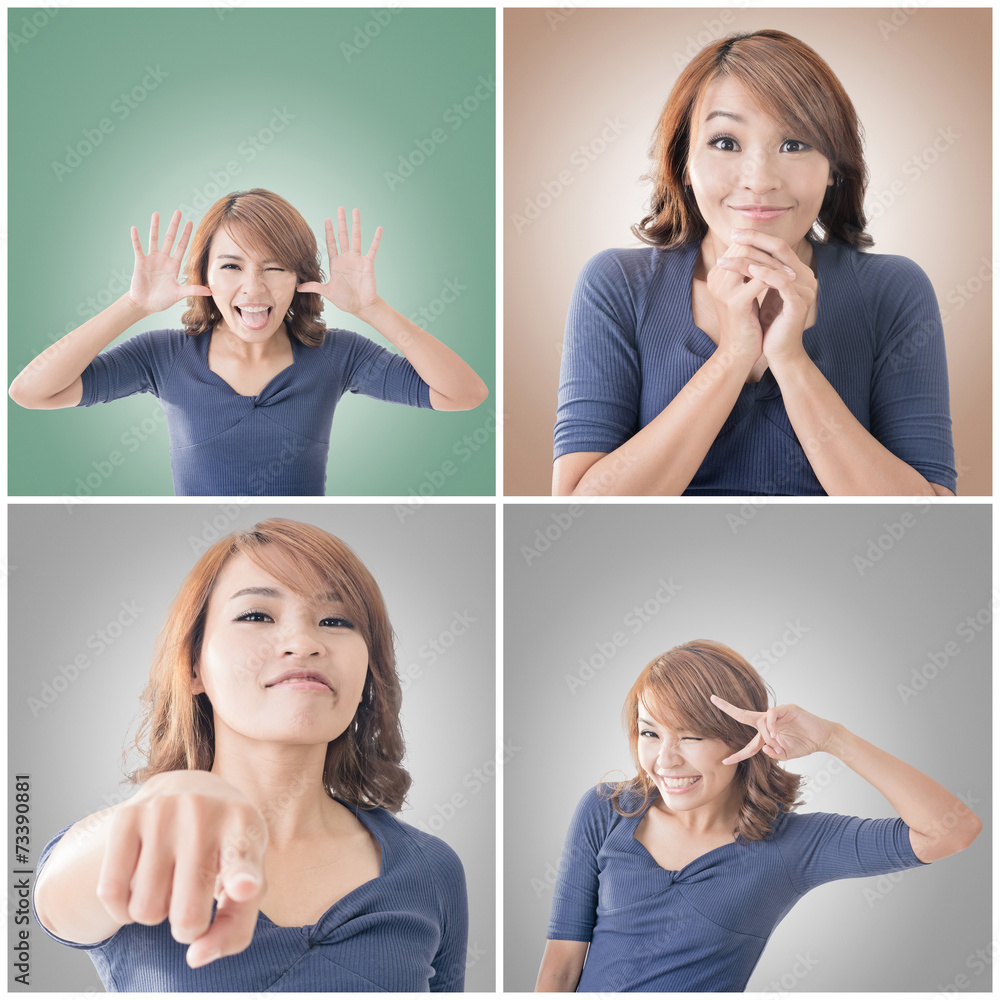 Asian woman face Asian woman face