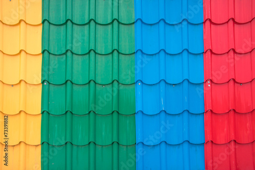 colorful metal sheet roof