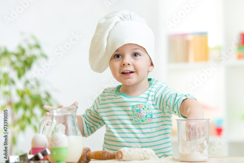 little baker kid girl in ch...