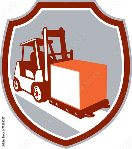 Forklift Truck Box Shield Retro