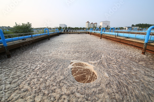 Part of the sewage treatment plant scene