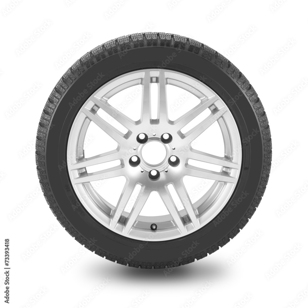 Snow tyre / with clipping Path