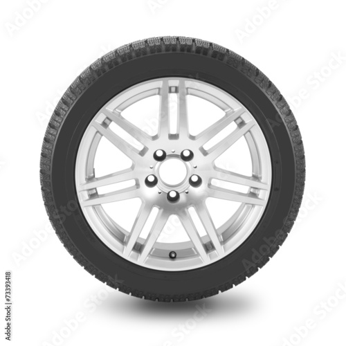 Snow tyre / with clipping Path