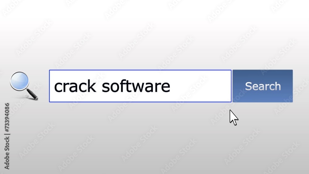 Crack software - graphics browser search query, web page Stock Video ...