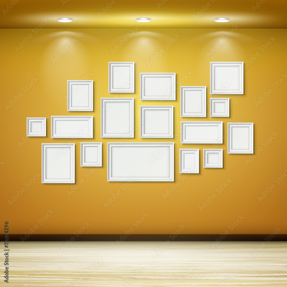 blank picture frames set isolated on white blank picture frames set isolated on white