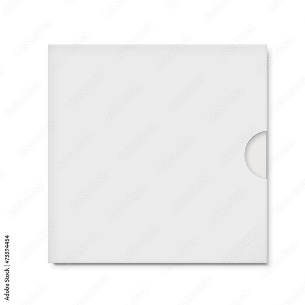 blank CD envelope isolated on white blank CD envelope isolated on white