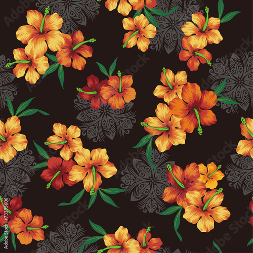 ハイビスカスのパターン