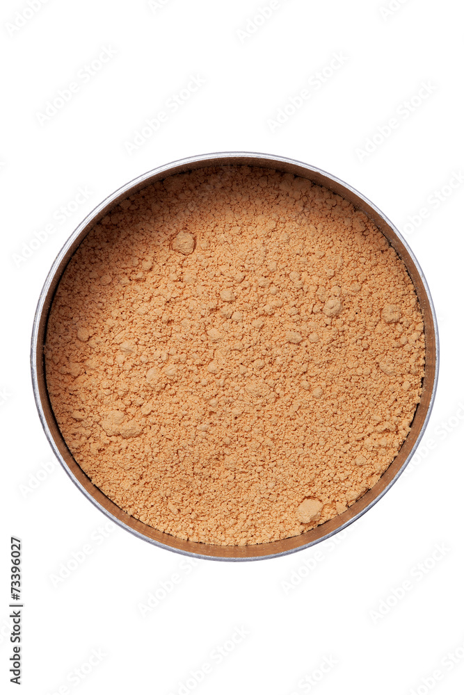Orange make up powder in storage Orange make up powder in storage