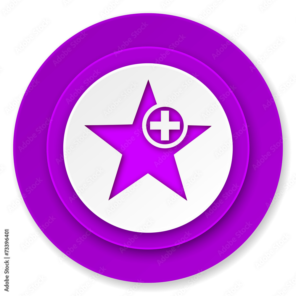 star icon, violet button, add favourite sign star icon, violet button, add favourite sign