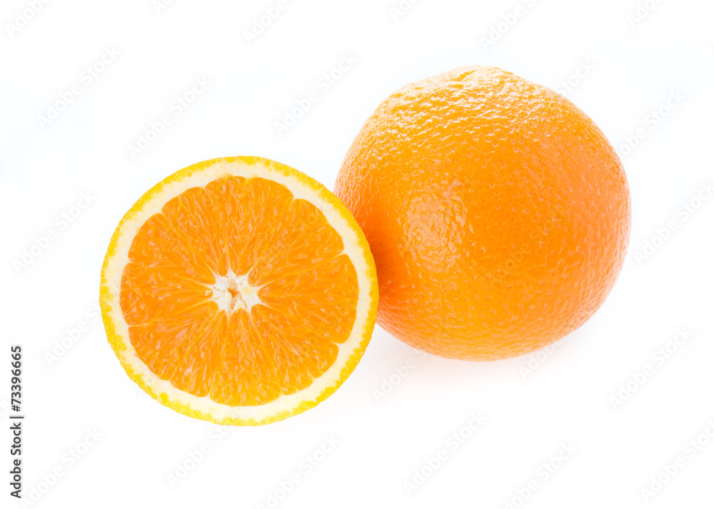 orange fruit isolated on white background orange fruit isolated on white background