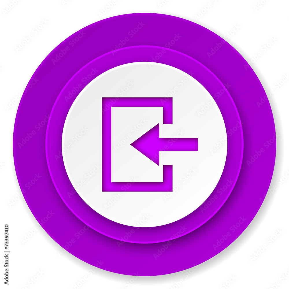 enter icon, violet button enter icon, violet button