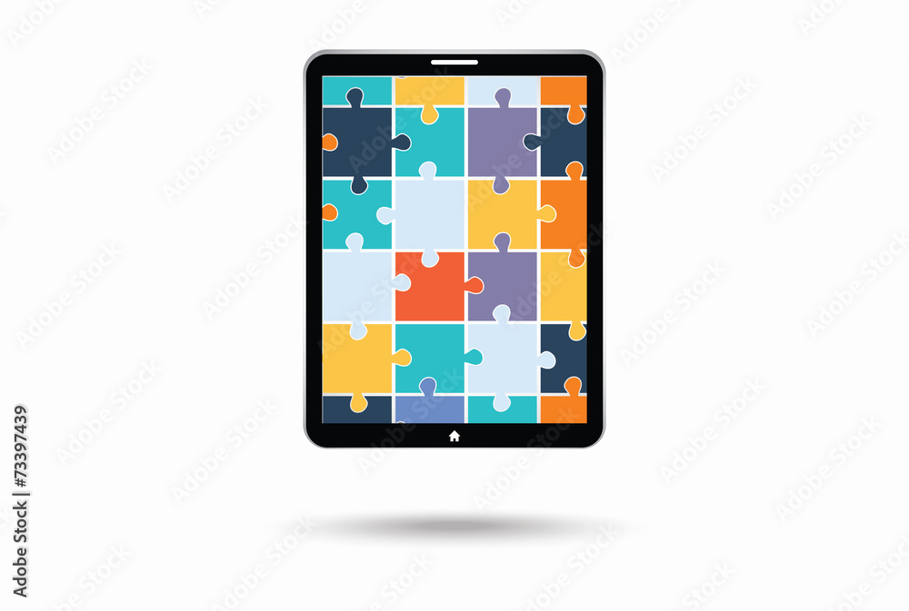 The electronic device with puzzles The electronic device with puzzles
