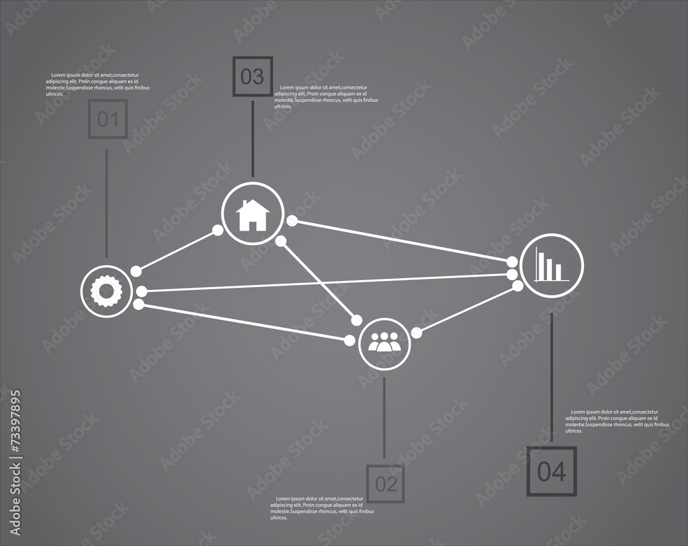 Modern timeline design template Modern timeline design template
