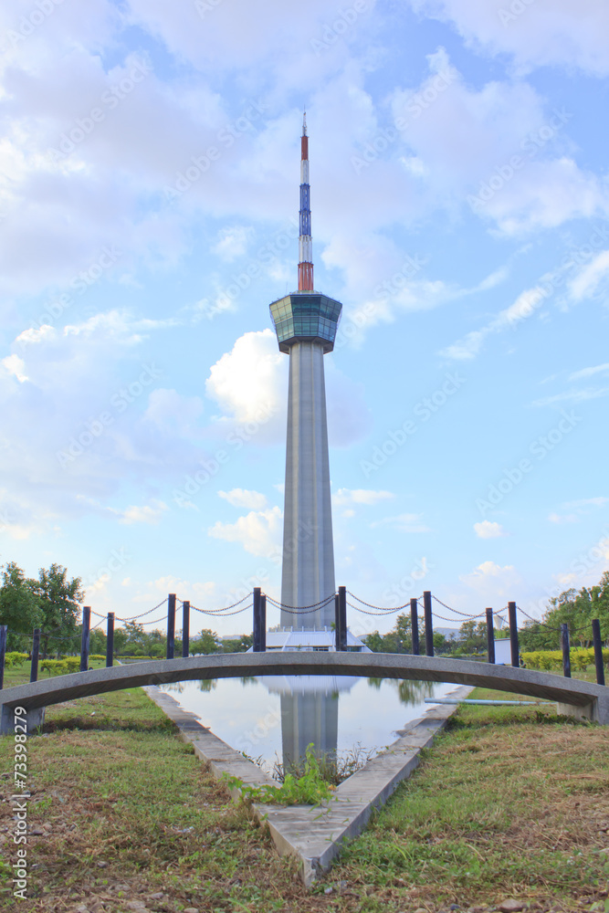 Tower In Memorial Park - Stock Image