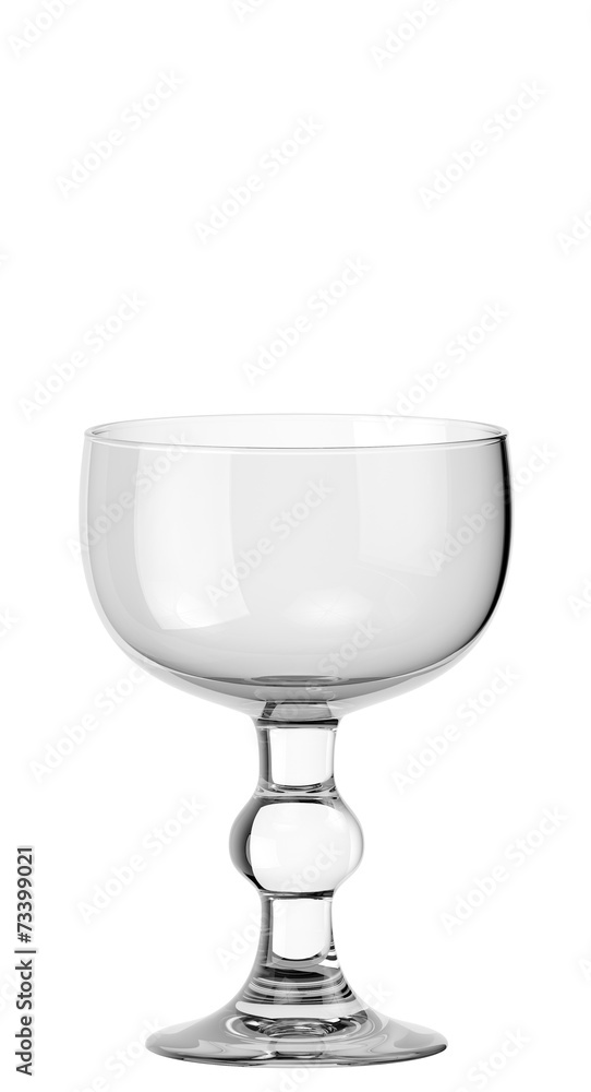 Empty wine glass on white background isolated Empty wine glass on white background isolated