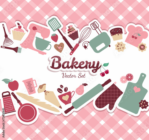 Bakery and sweet illustration