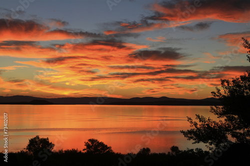 lever de soleil sur Mono lake