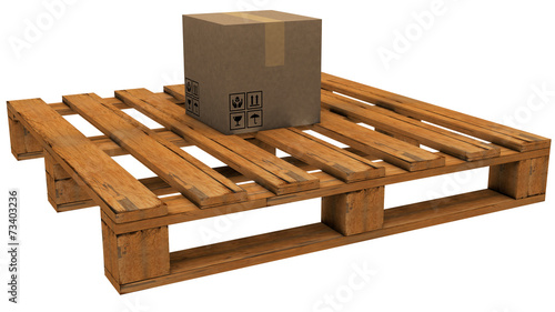 pallet with a box
