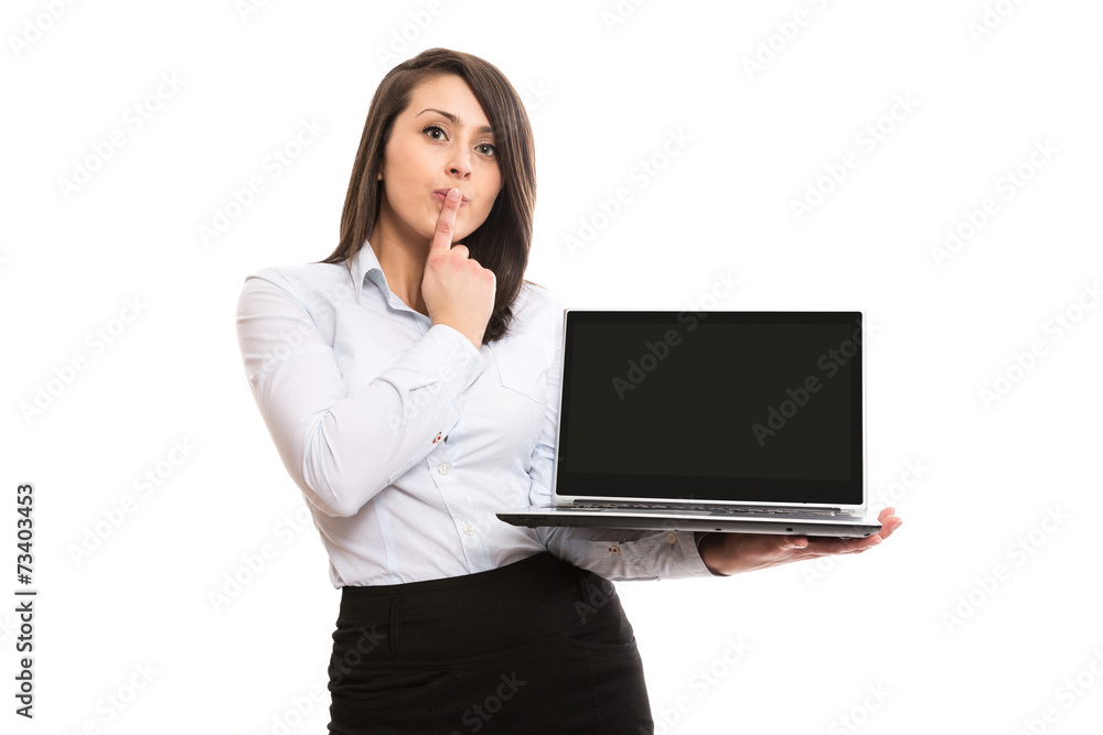 Young office worker wondering with notebook Young office worker wondering with notebook