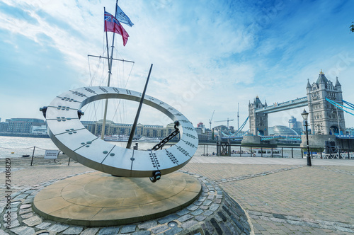 Tower Bridge in London from St Katharine Docks photo