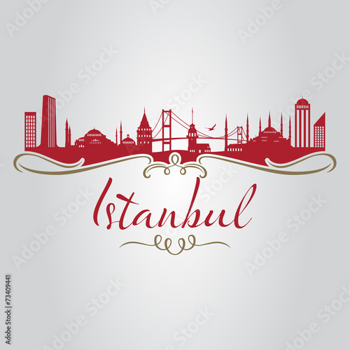 istanbul logo, icon and symbol vector illustration