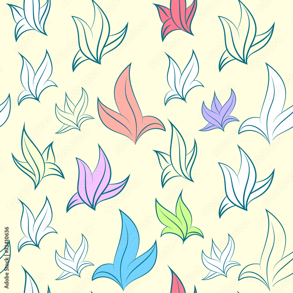 Vector pattern of leaves