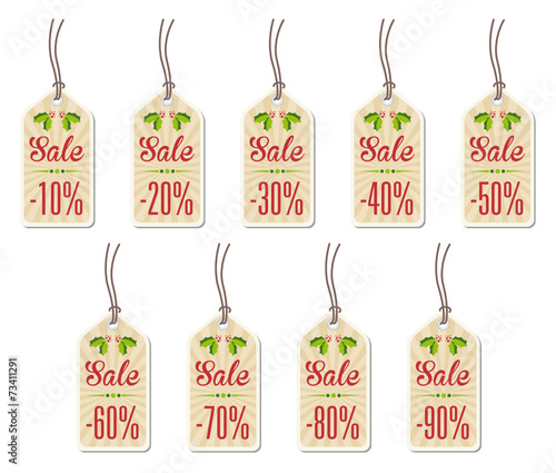 Etiketten Sale Set - Weihnachten